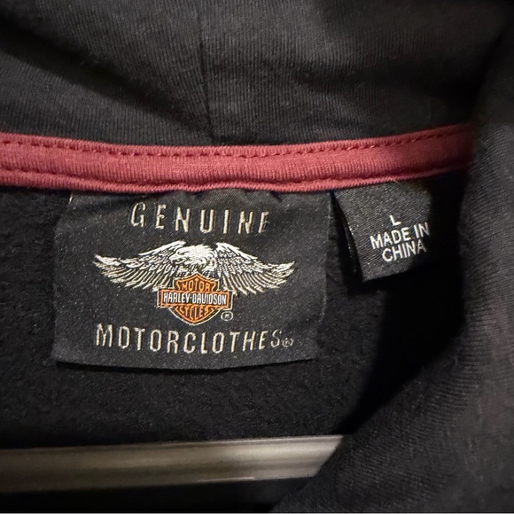 Harley-Davidson Charcoal Winged Hoodie - Picture 2 of 7